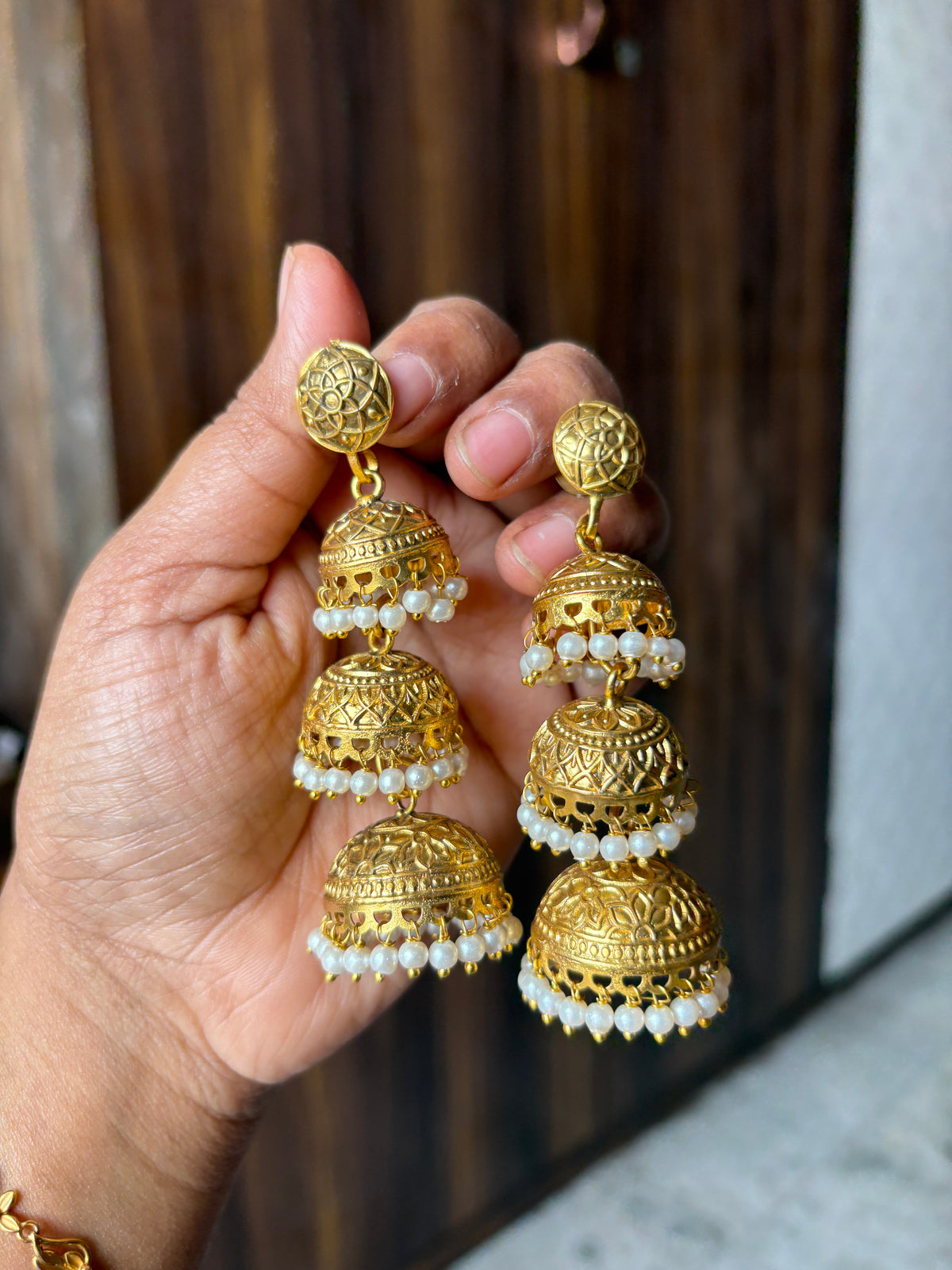 Three jhumka Earring