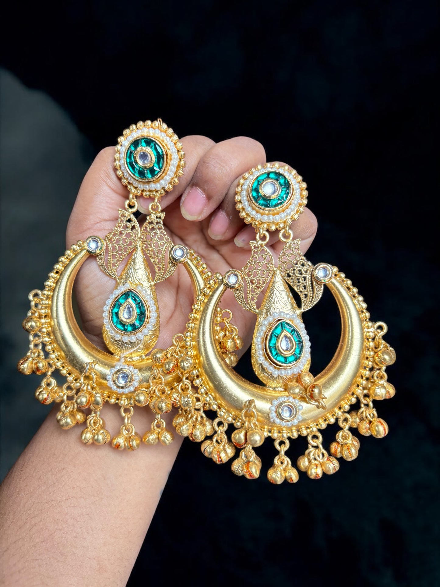 Karuna Golden Brass Earrings