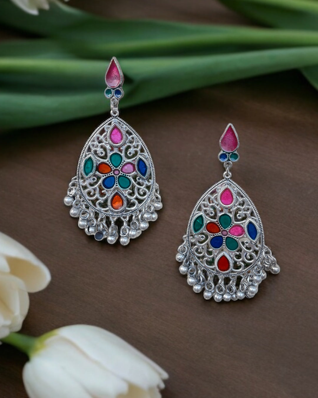 Mira Meenakari Earrings