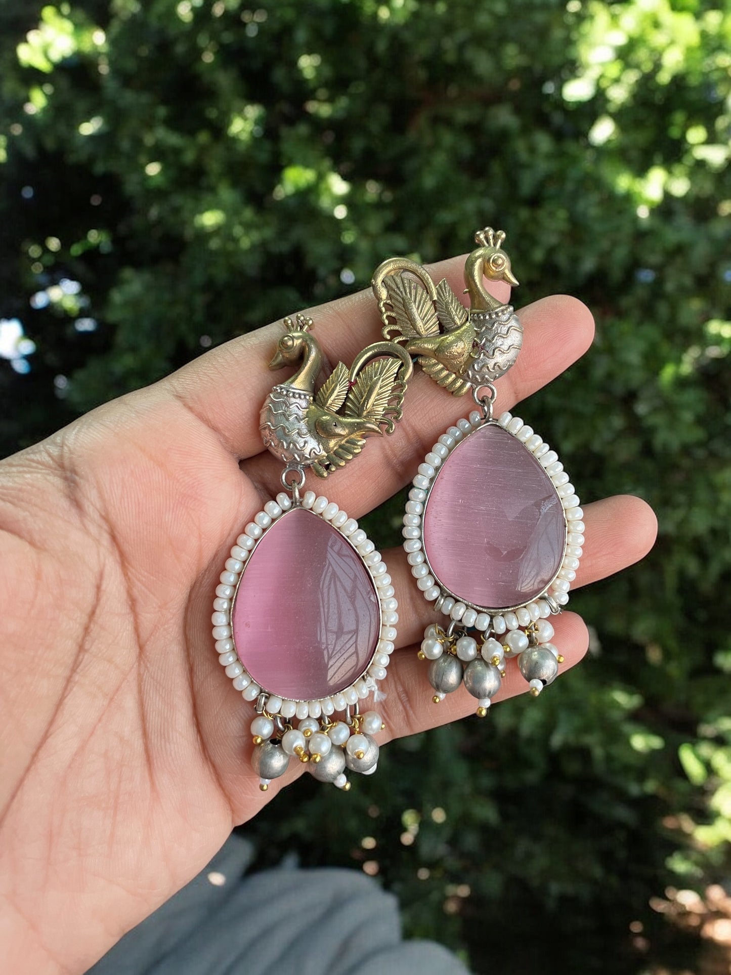 Sara Monalisa Dual tone Earring