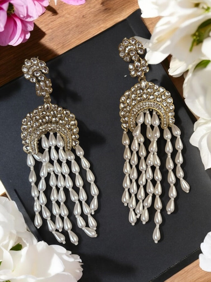 Aradhya Long Pearl Earring