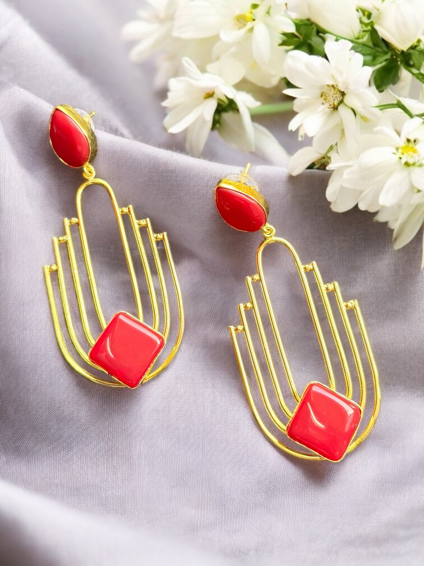Rinki Brass Earrings