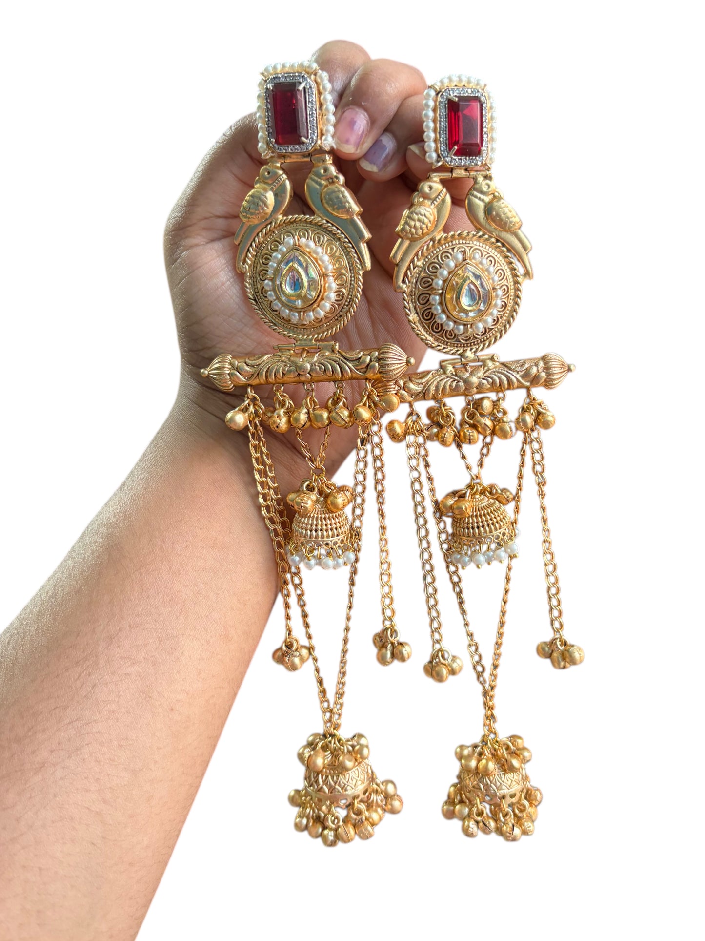 Drishti Extra Long Kashmiri Jhumka