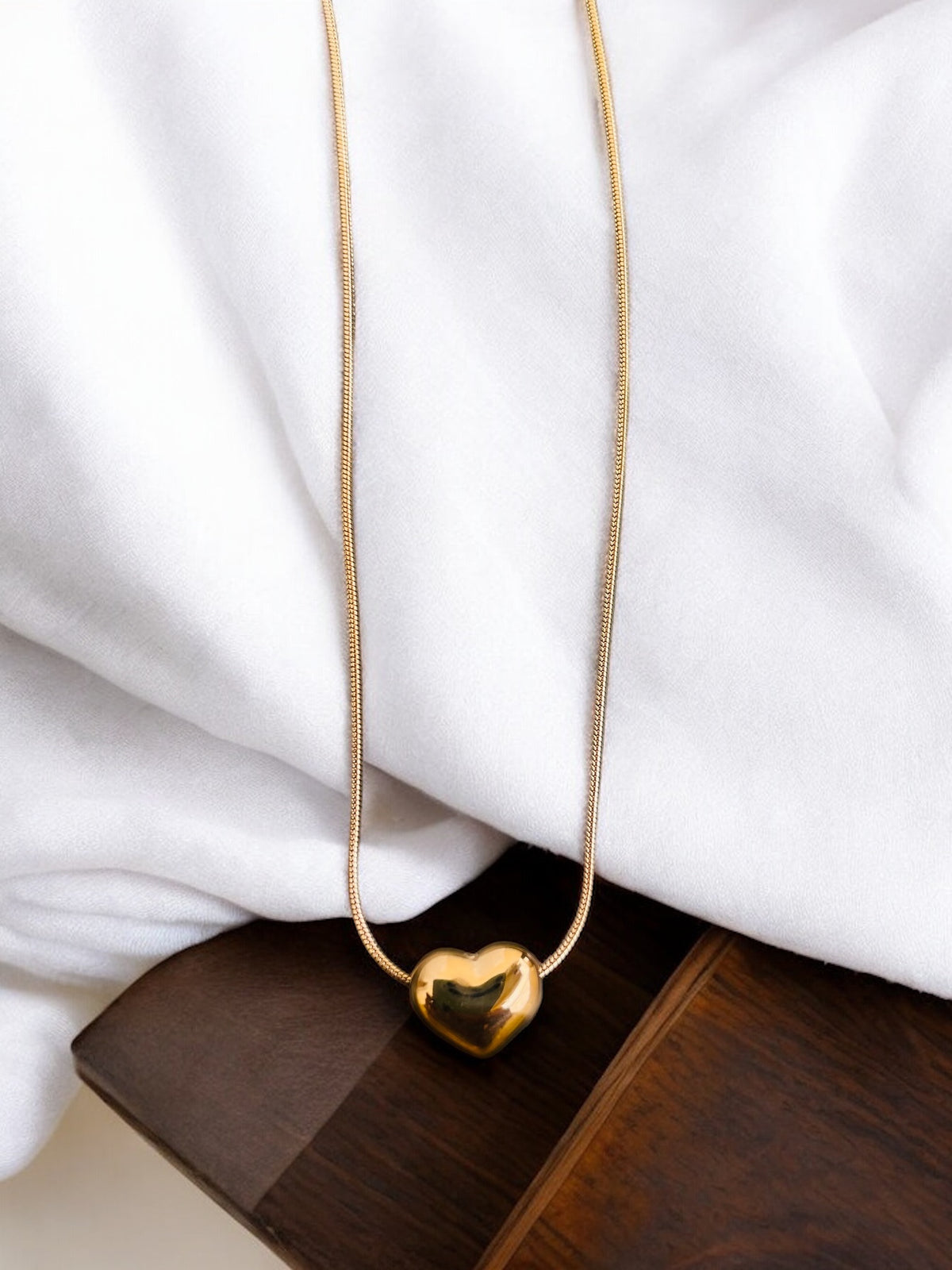 WES003_KG Antitarnish heart chain