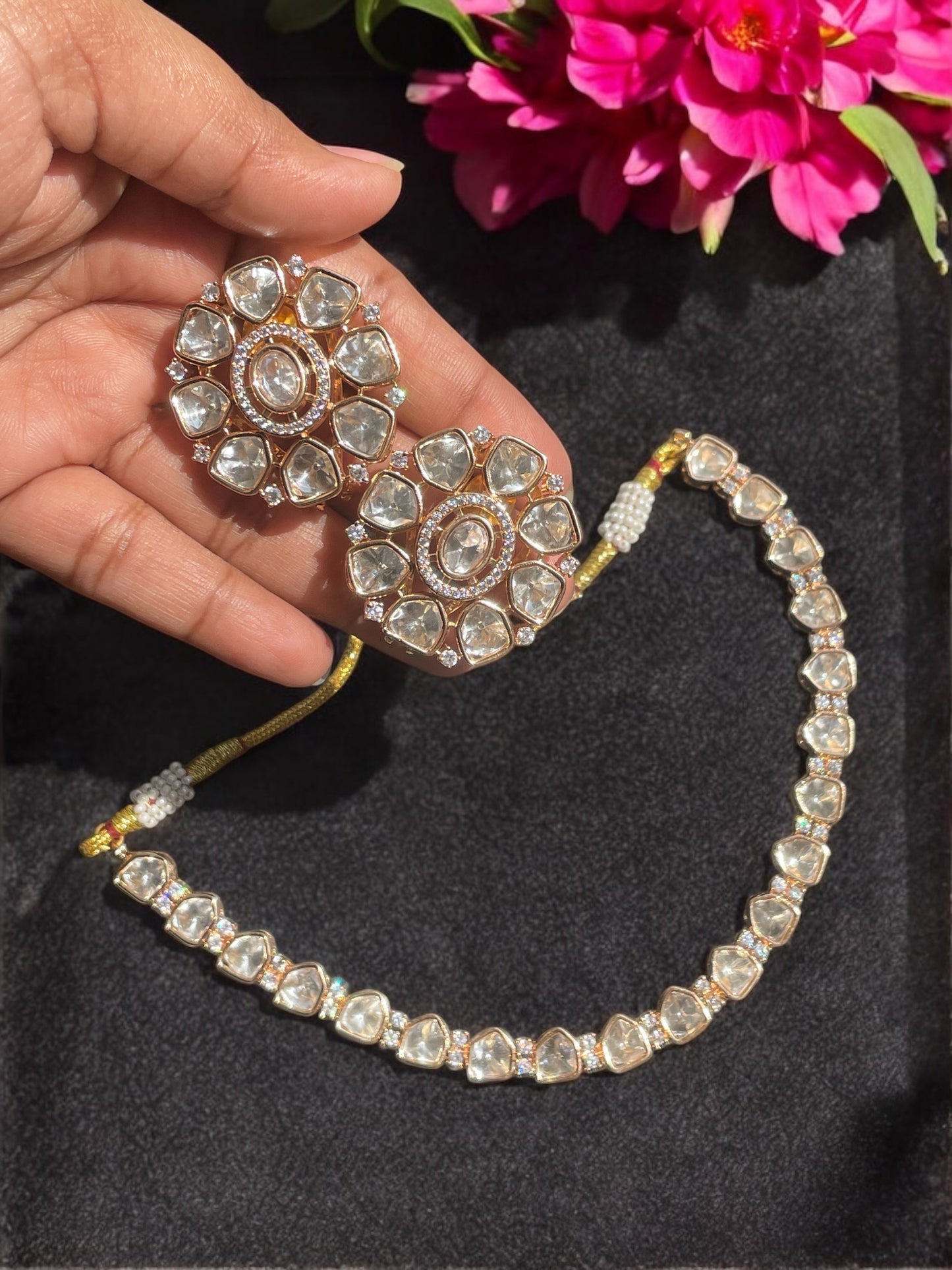 Heemshri Mossonite Necklace Set