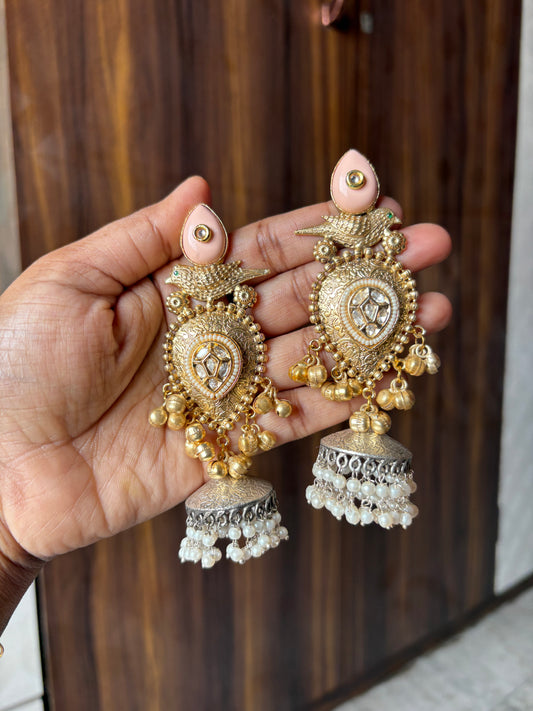 Mossonite stone Earring
