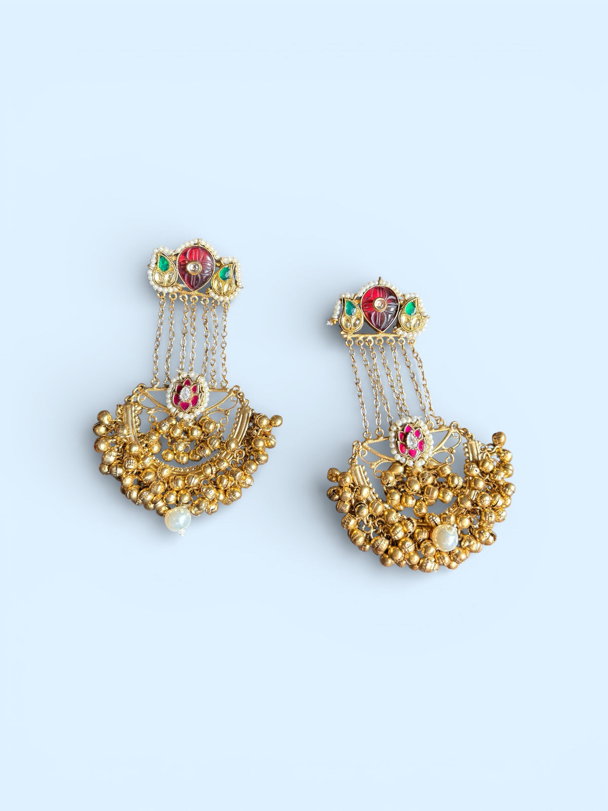 Rajeshwari Temple Cascade Earrings