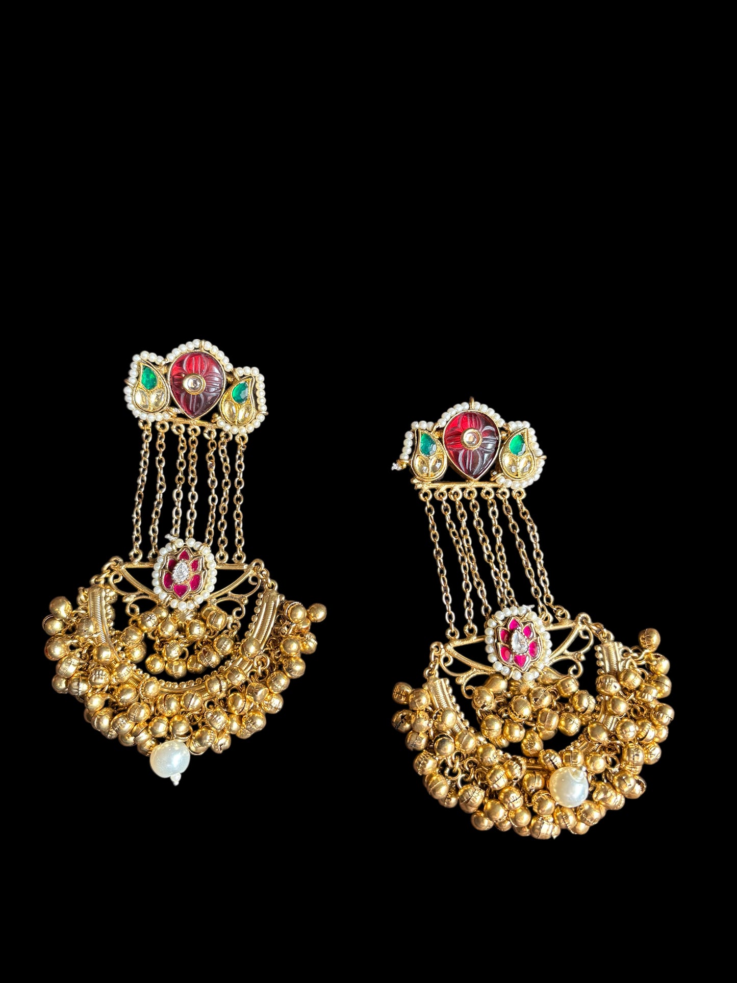 Rajeshwari Temple Cascade Earrings