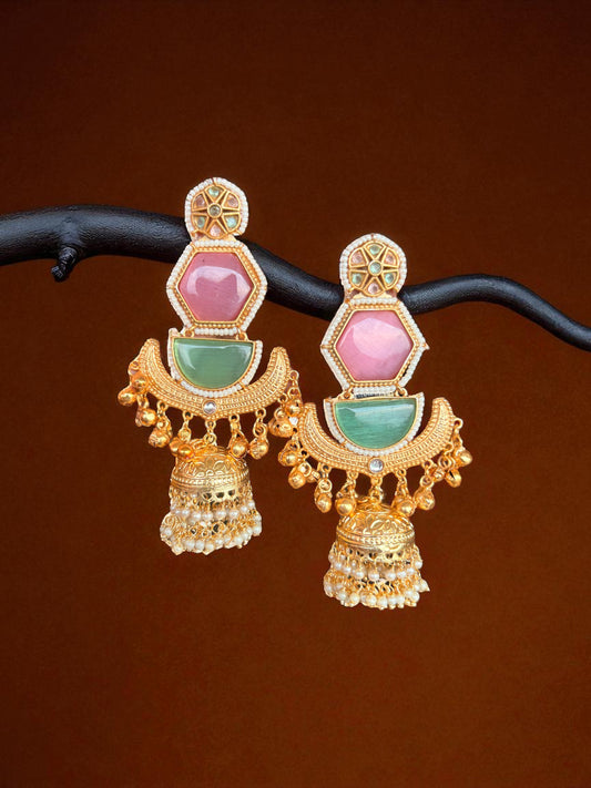 Astha Brass Earrings
