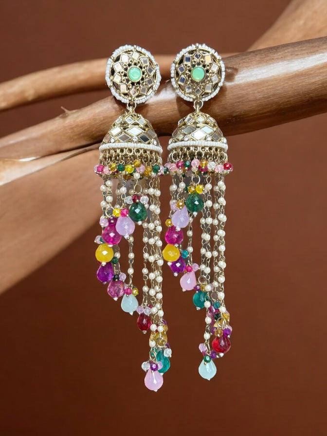 Yutika Long Spiral Earring