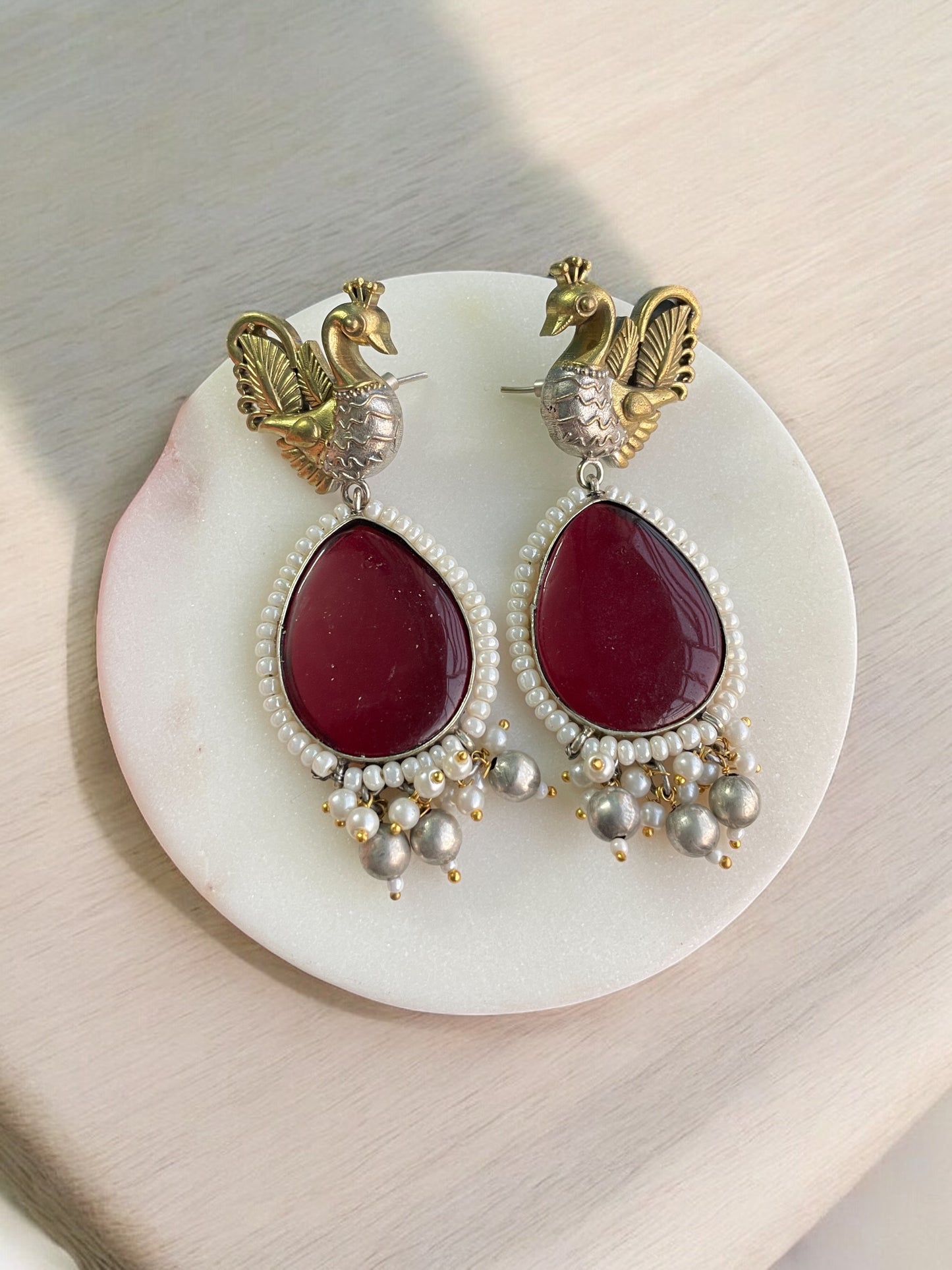 Sara Monalisa Dual tone Earring