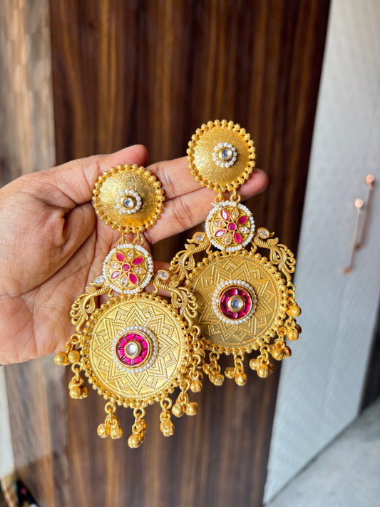 Long Red Earring