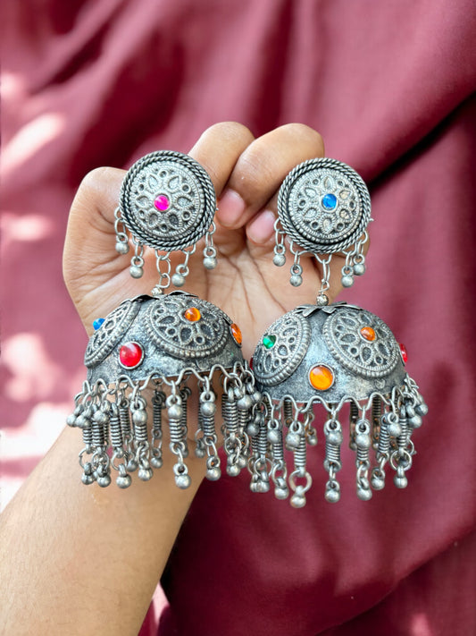 Vidhi Blackpolish Jhumka