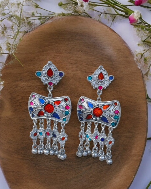 Kavya Meenakari Earrings