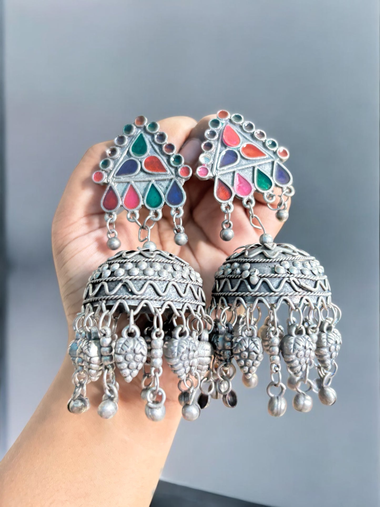 Arrohi Blackpolish Jhumka