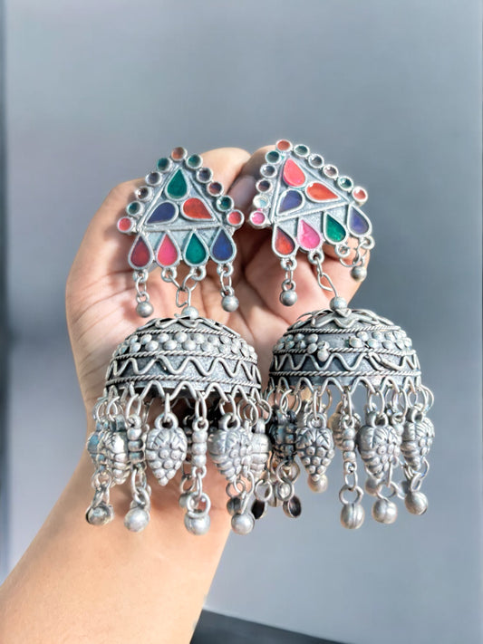 Arrohi Blackpolish Jhumka