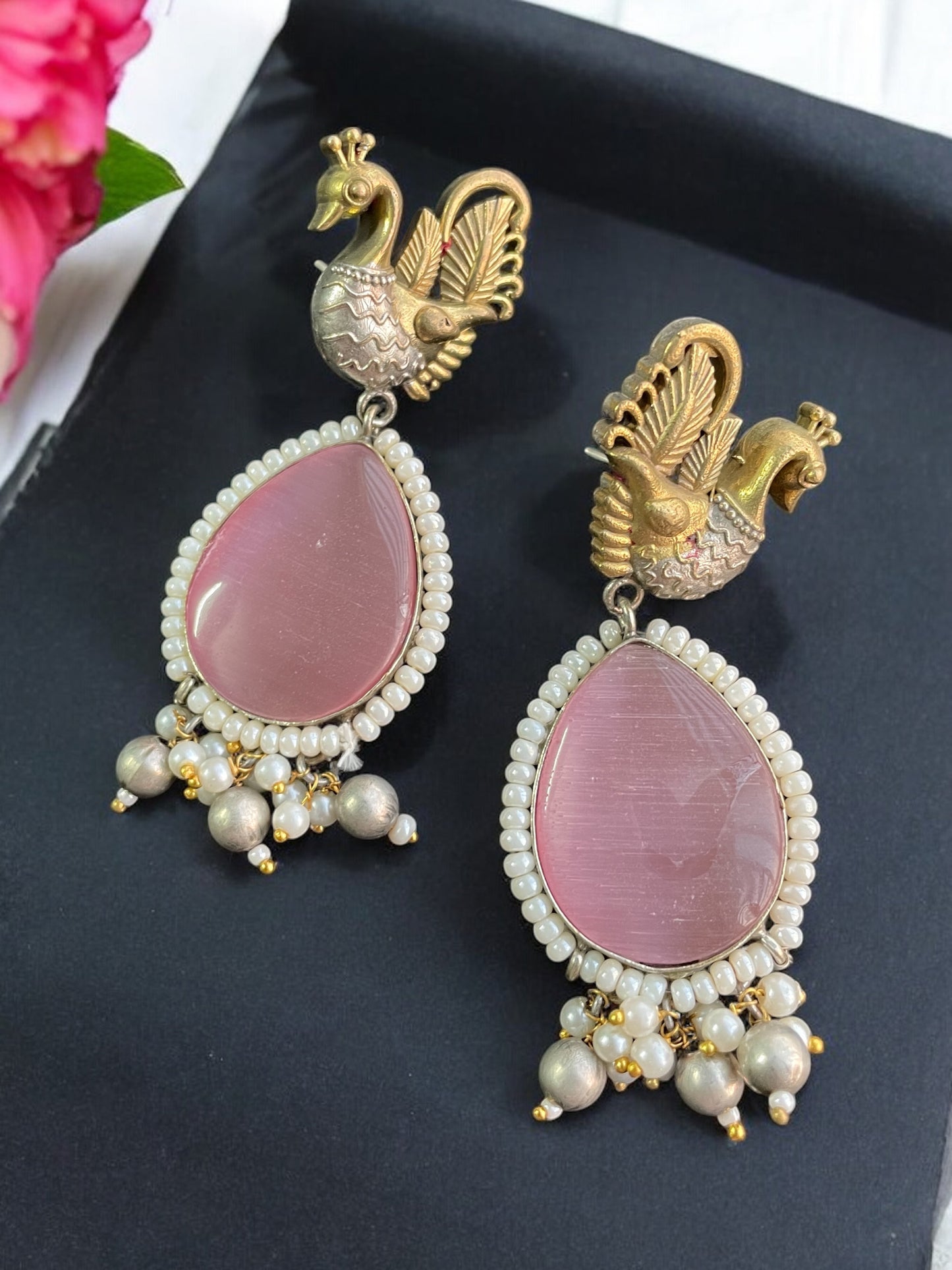 Sara Monalisa Dual tone Earring