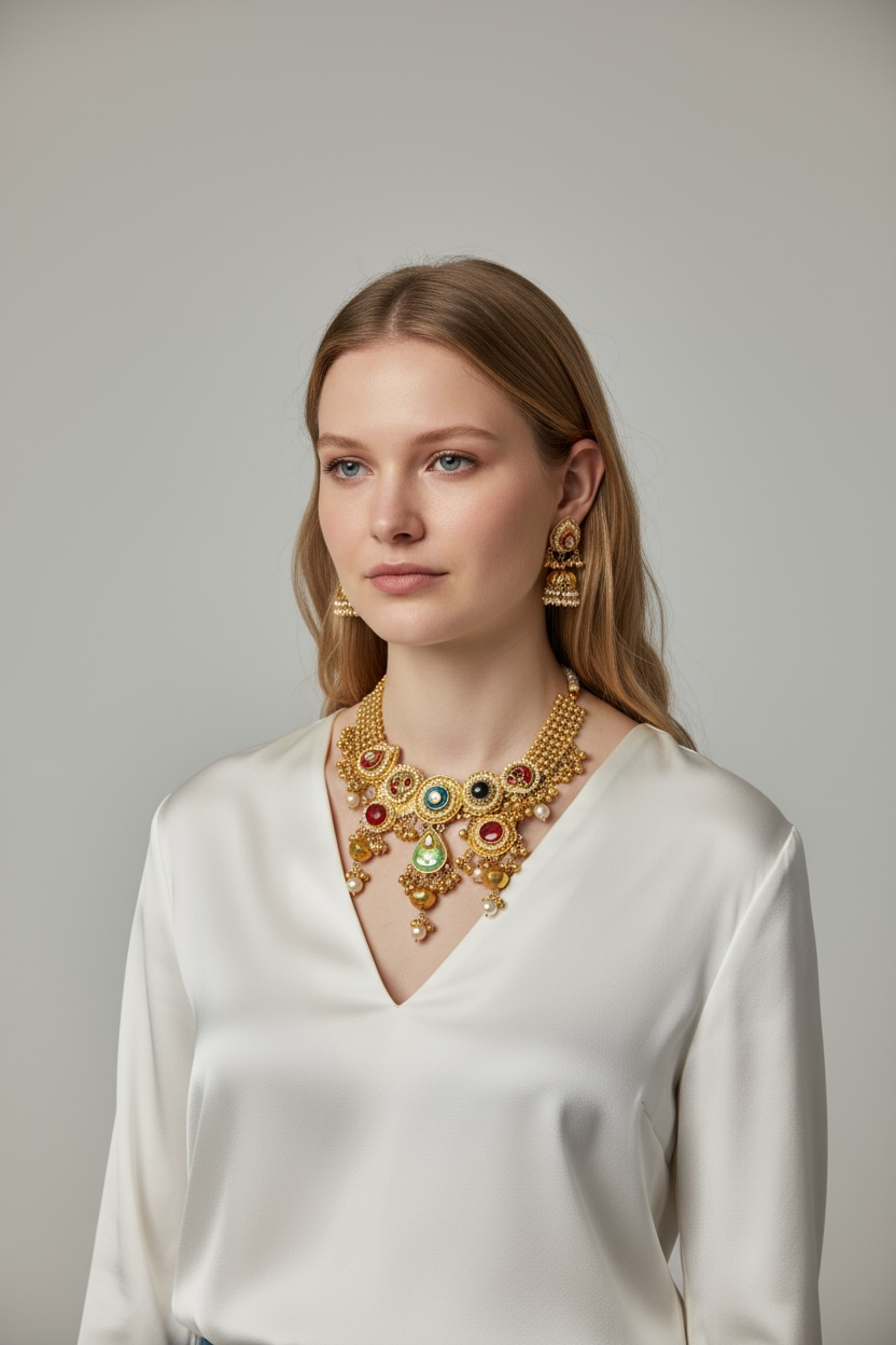 Veronika Brass Necklace