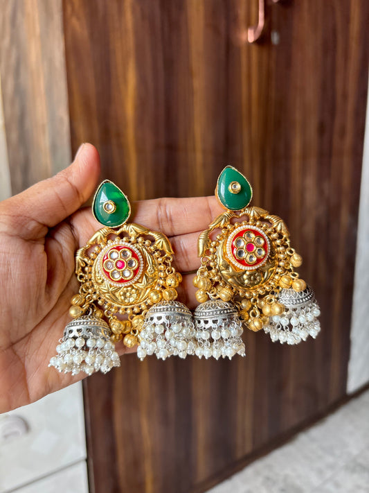 Green Mossonite Earring