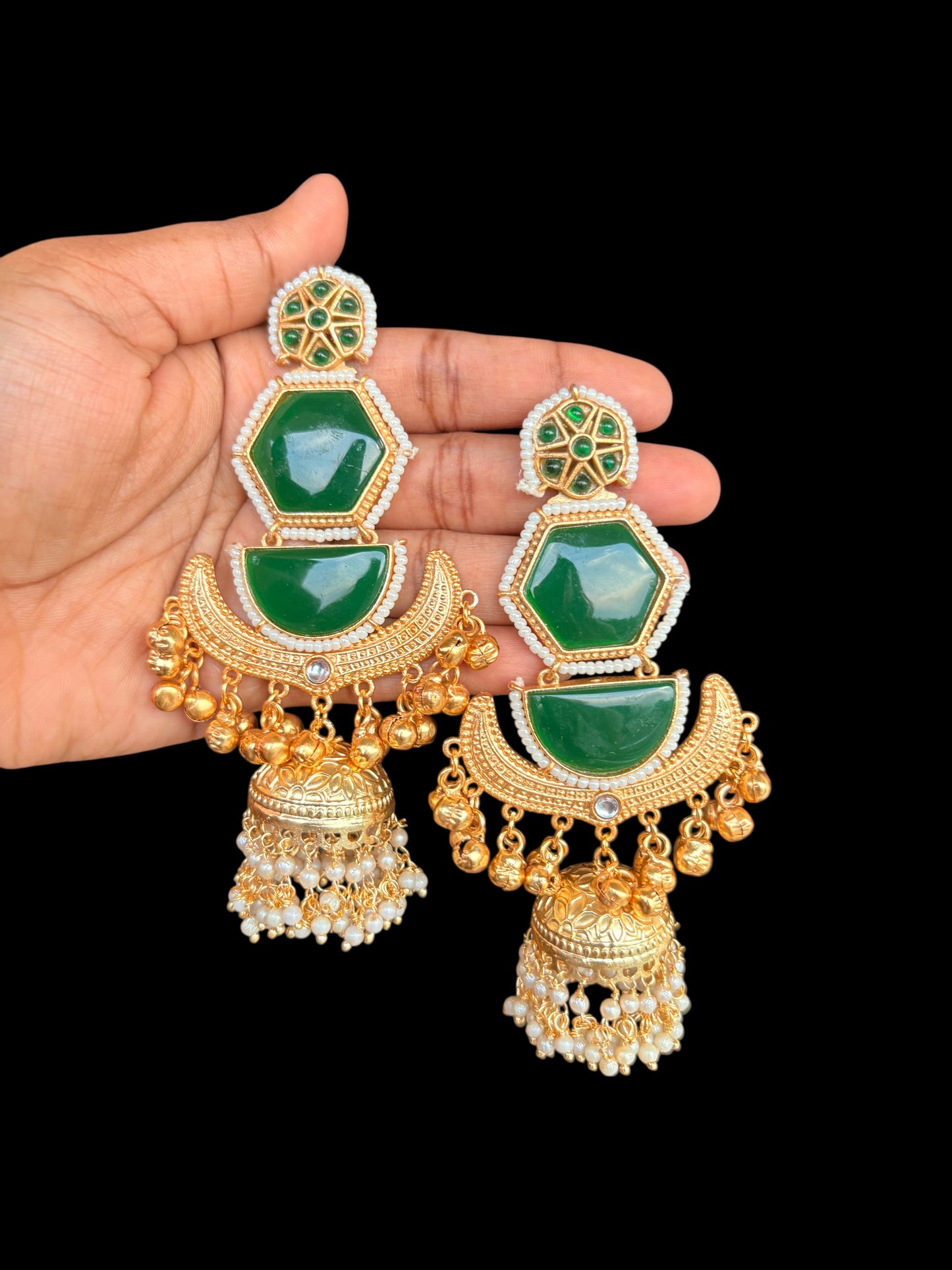 Astha Brass Earrings