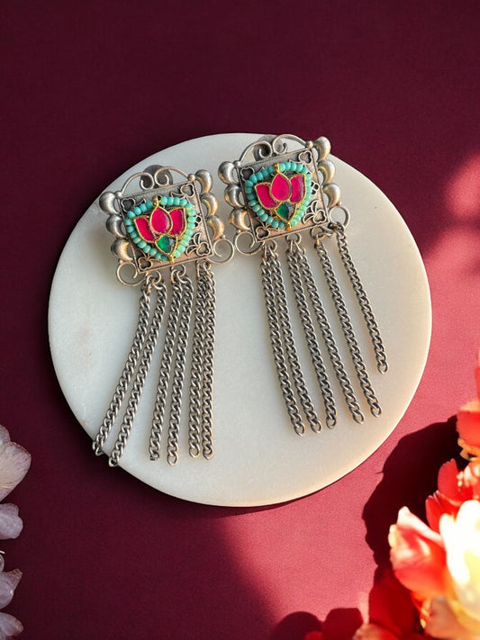 Sara Silver Pacchi Kundan Earring