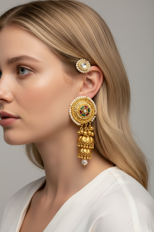 Varnika Royal Pearl Ear cuff