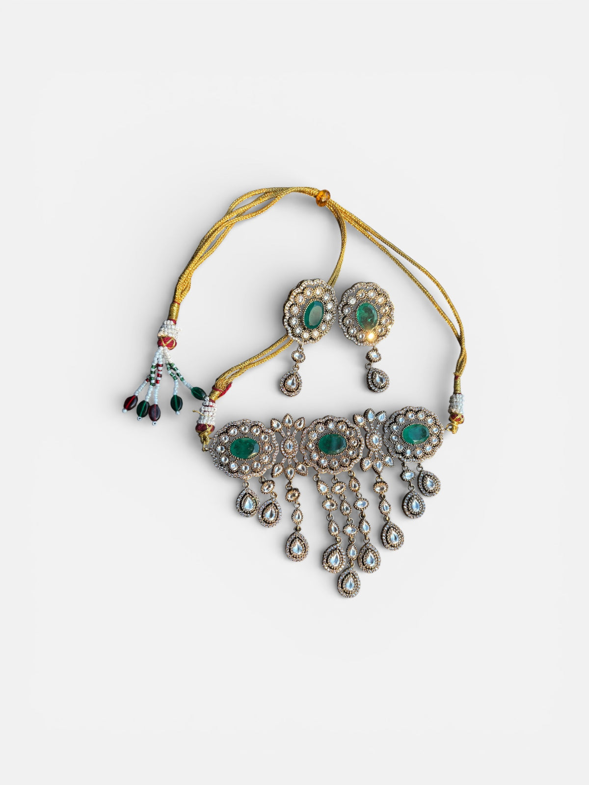 Emerald Royale Kundan Choker Set
