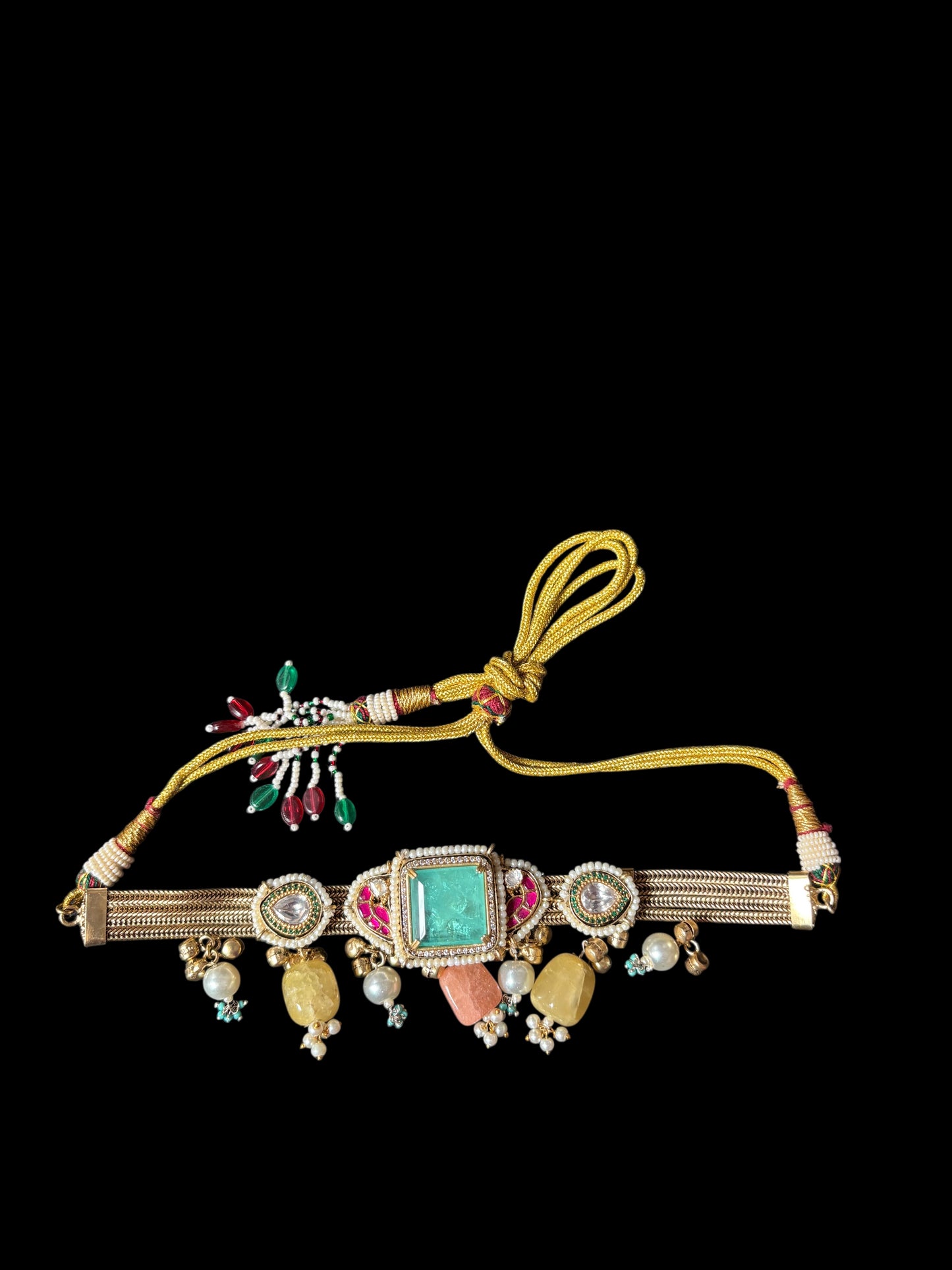 Aarunya Premium Doublet & Moissanite Necklace