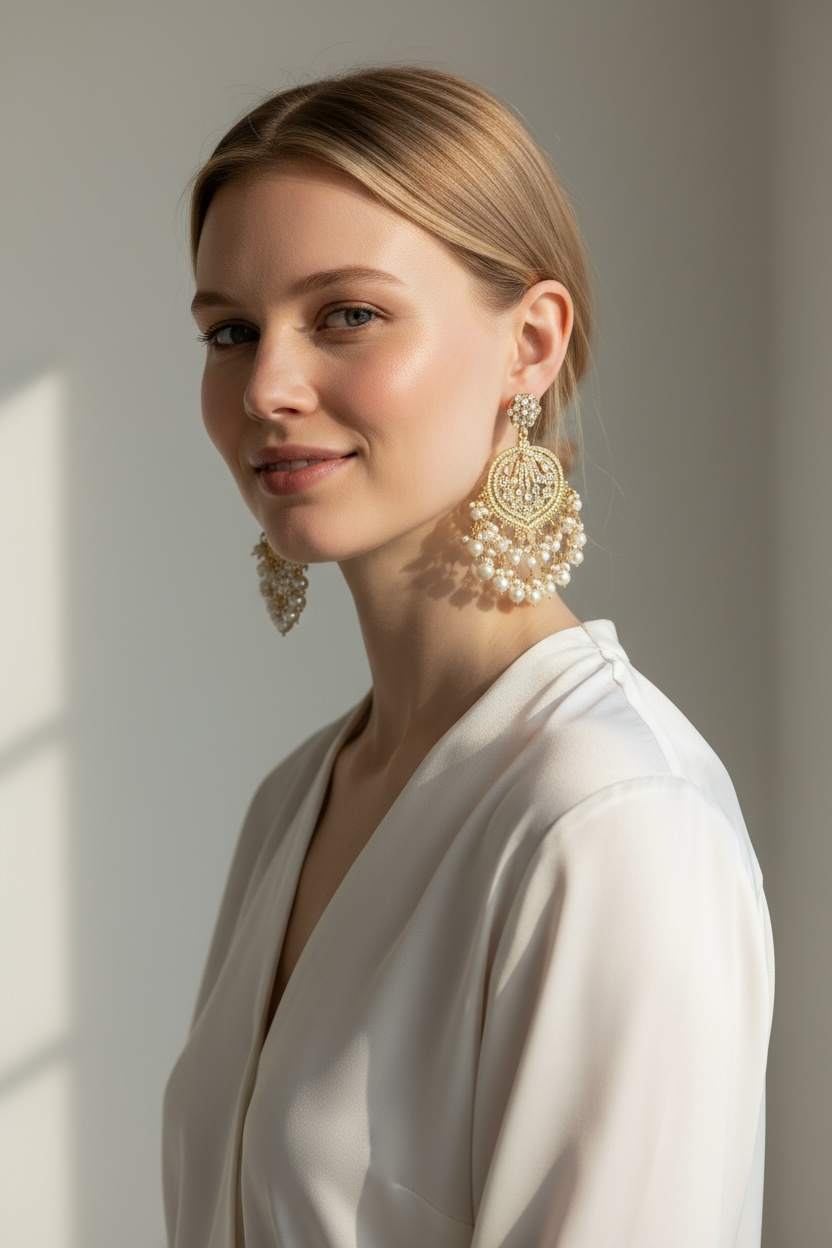 Sameena kundan Earring