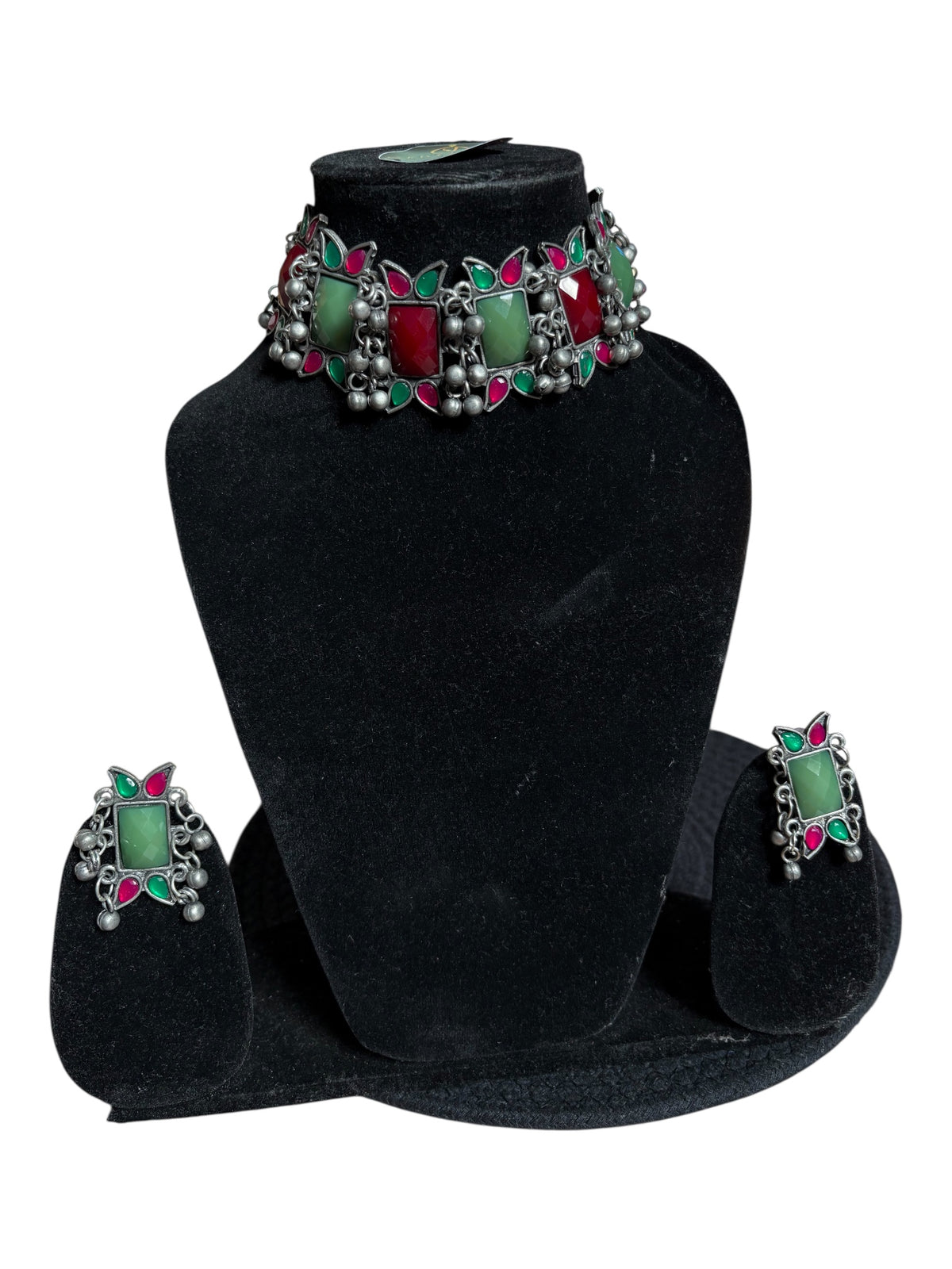 Gulnaar Black Polish Choker Set