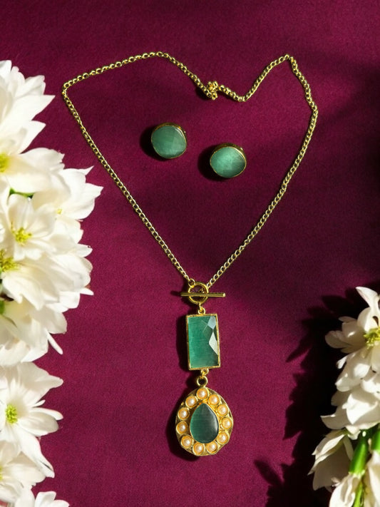 Natasha Brass Necklace Set