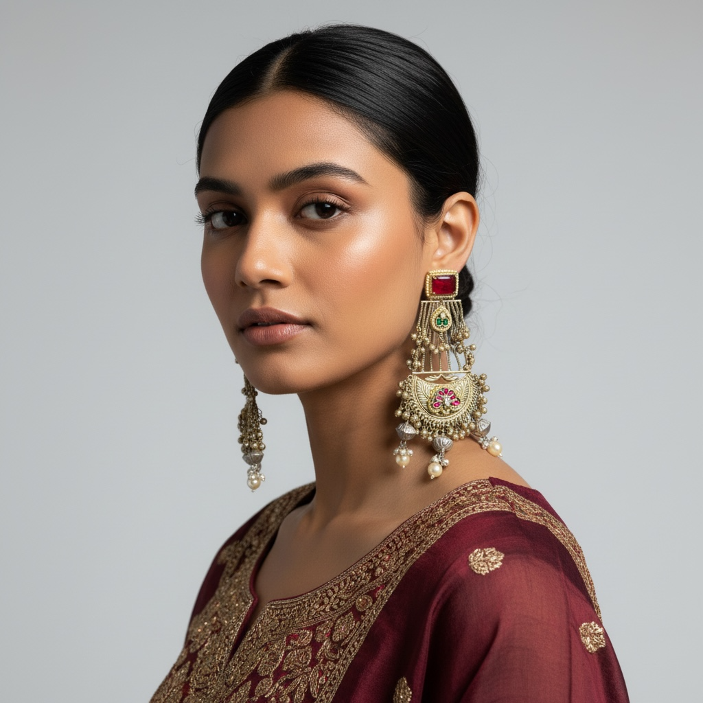 Mehreen Heritage Chandbali Earrings