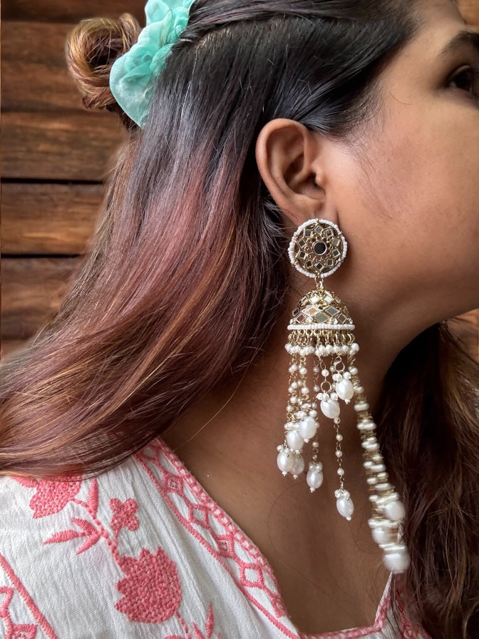 Yutika Long Spiral Earring