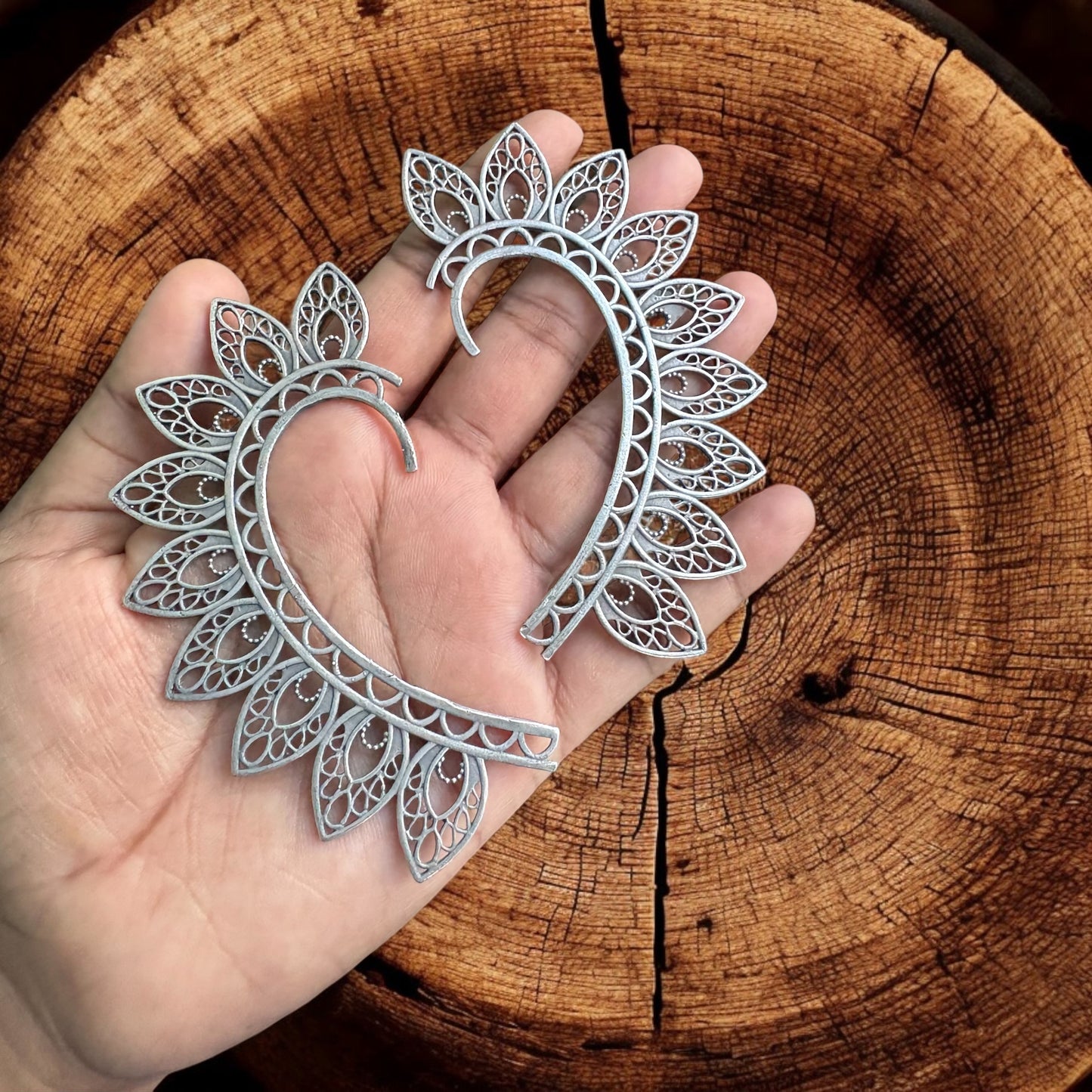 Eisha Silver Earcuffs