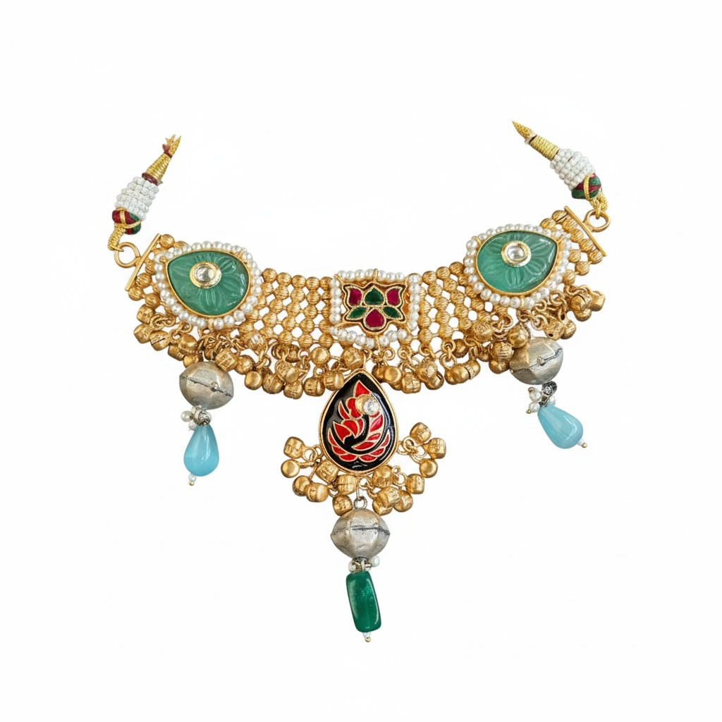 Neerja Handcrafted Kundan Choker Set