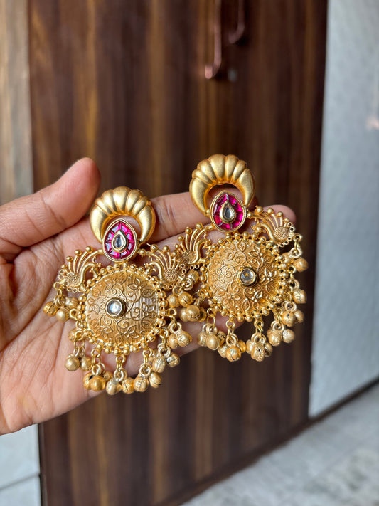 Small kundan earring