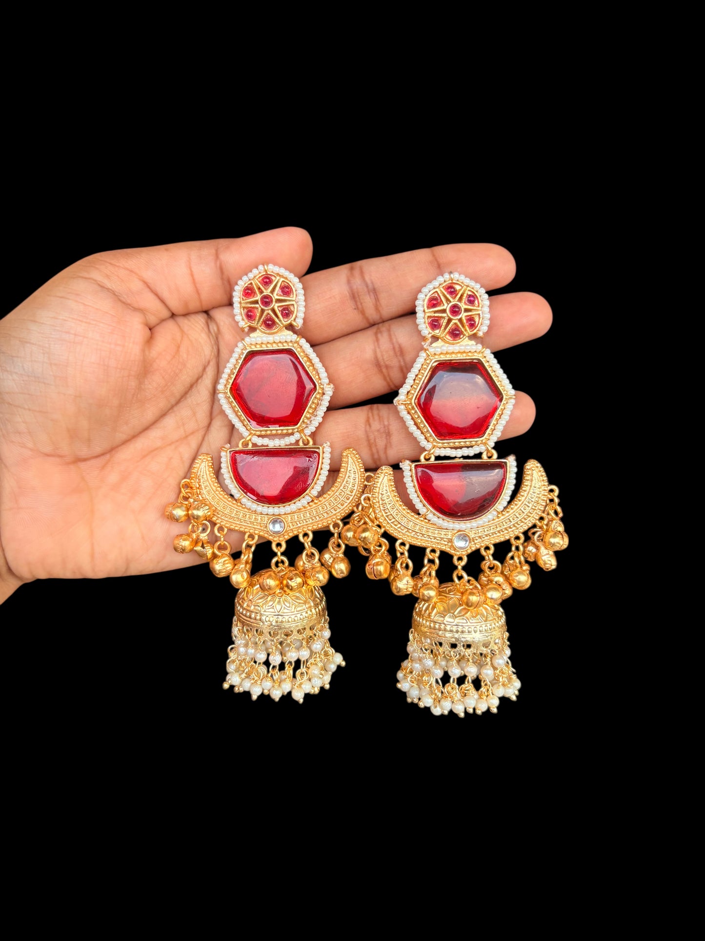 Astha Brass Earrings