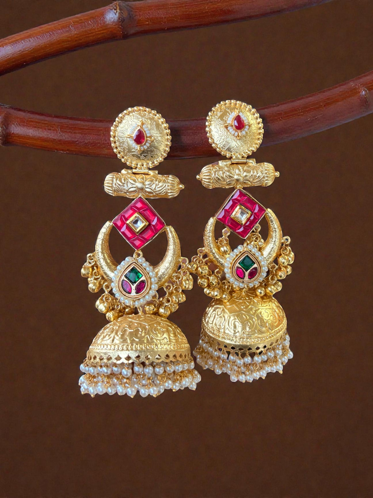 Poonam Brass Earring