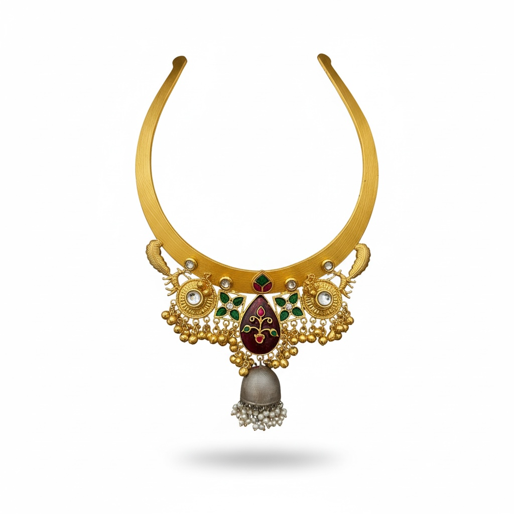 Rajsi Temple Collar Necklace Set