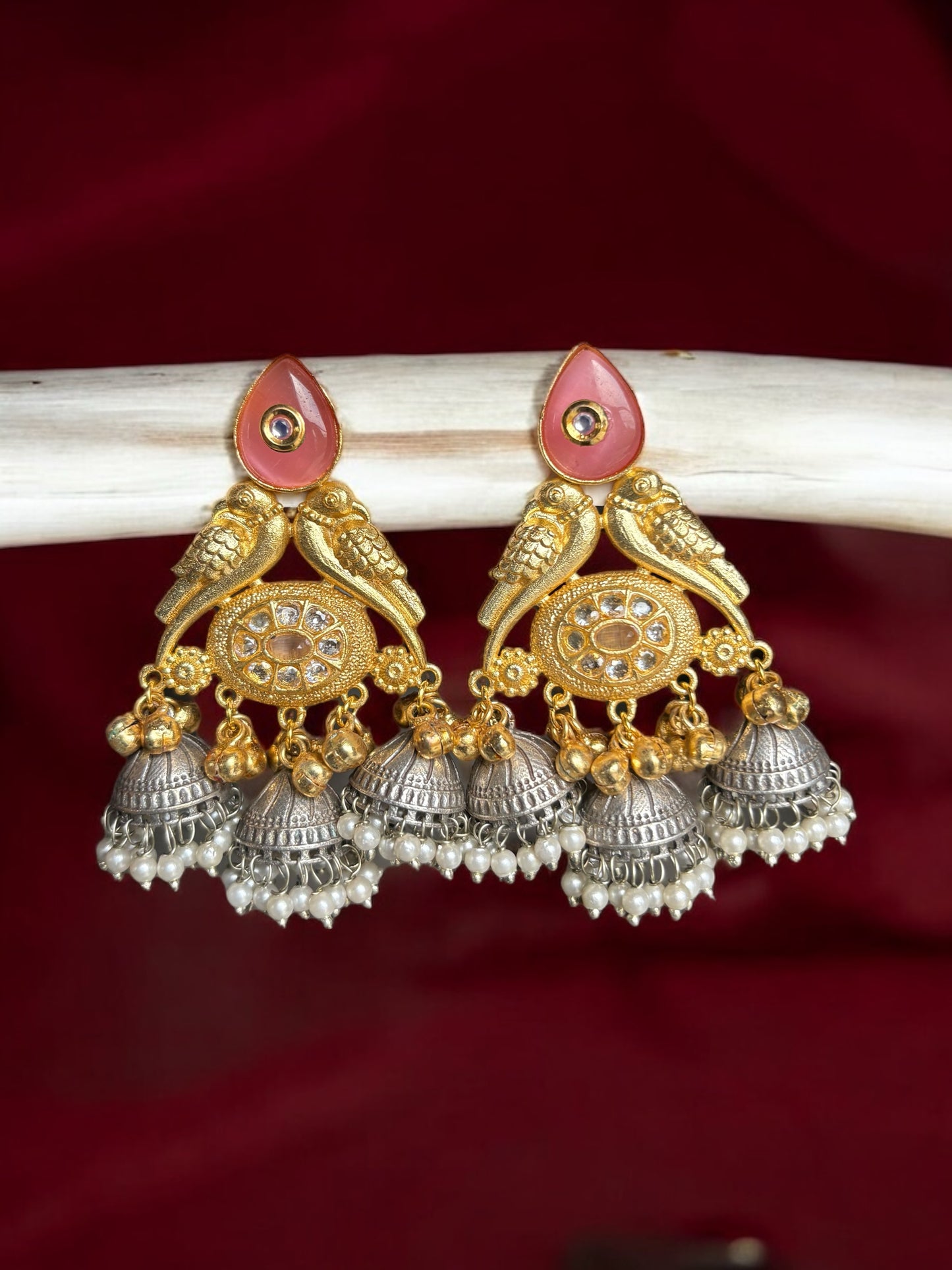 Jagruti Brass Dual Tone Earrings