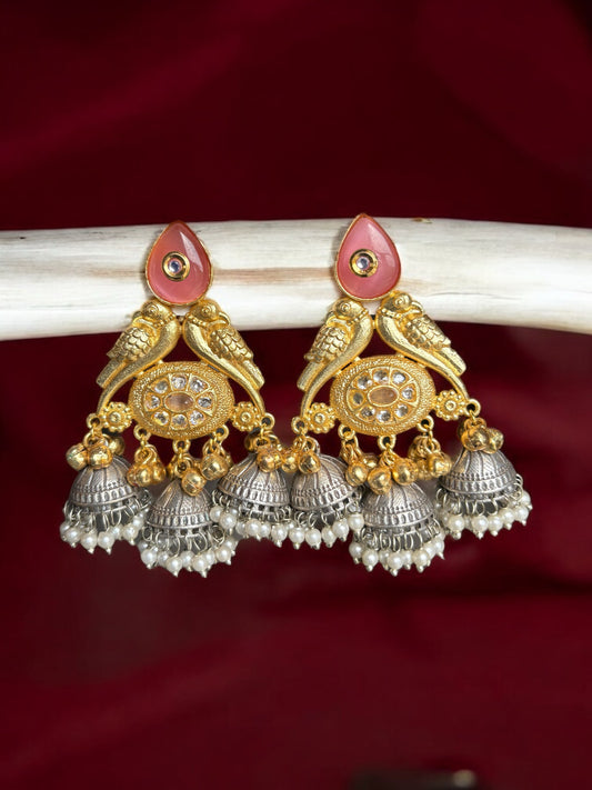 Jagruti Brass Dual Tone Earrings