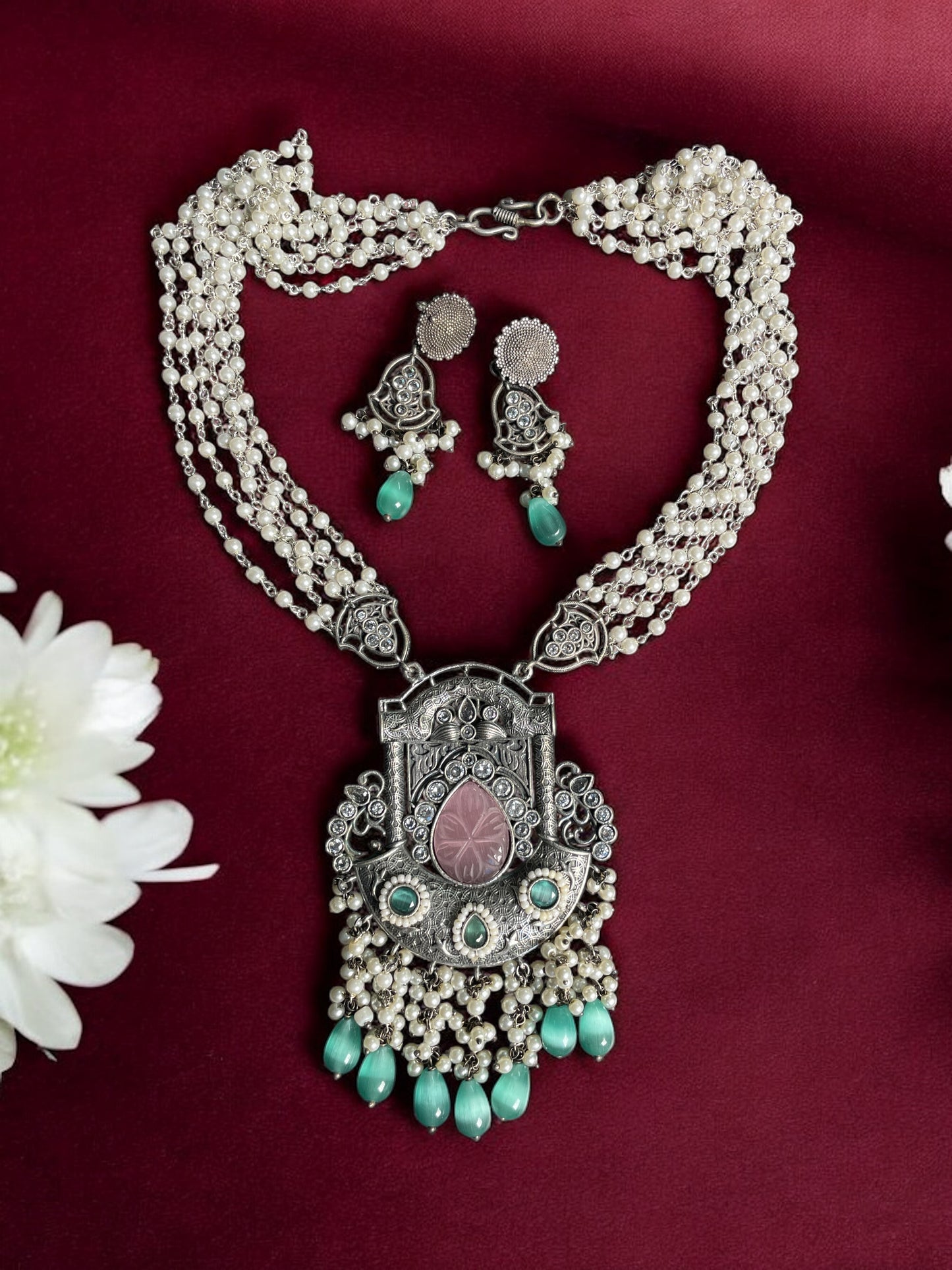 Firoza Monalisa Necklace Set