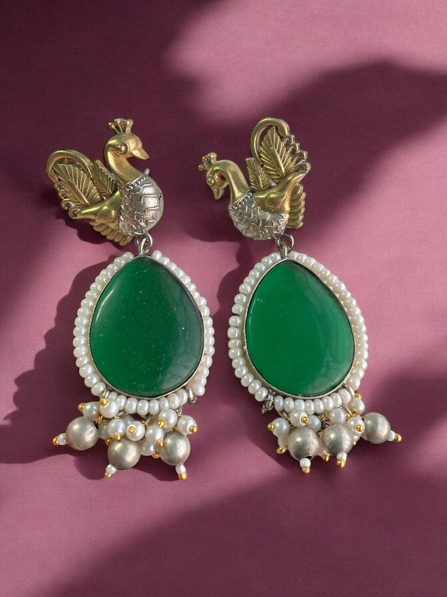 Sara Monalisa Dual tone Earring