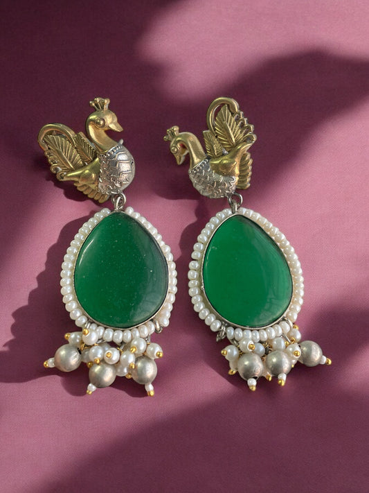 Sara Monalisa Dual tone Earring