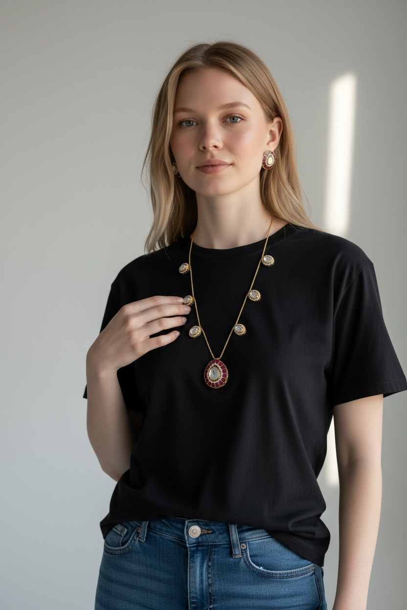 Avika Mossonite Chain Set