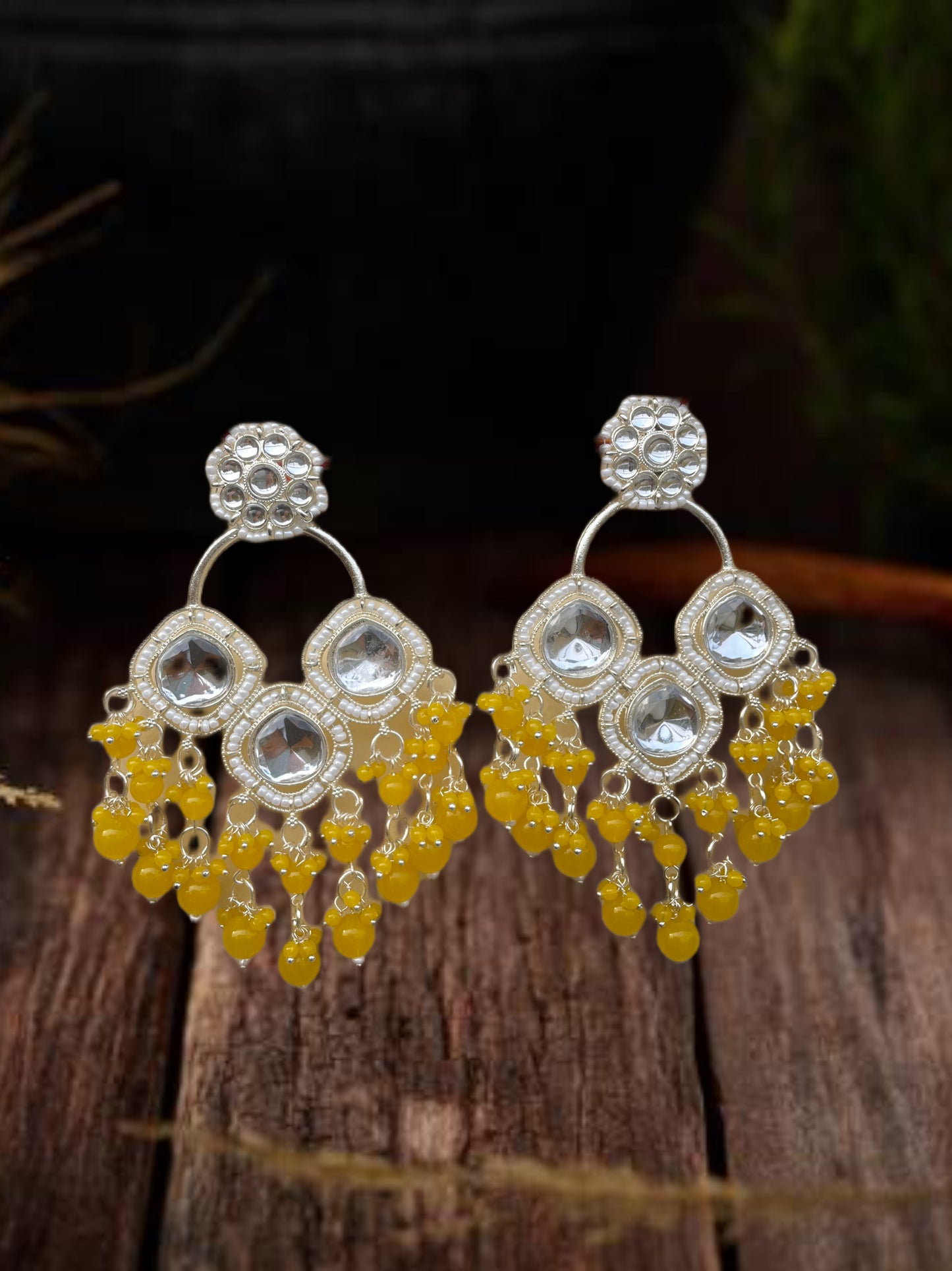 Niharika Earrings (pearl beads)