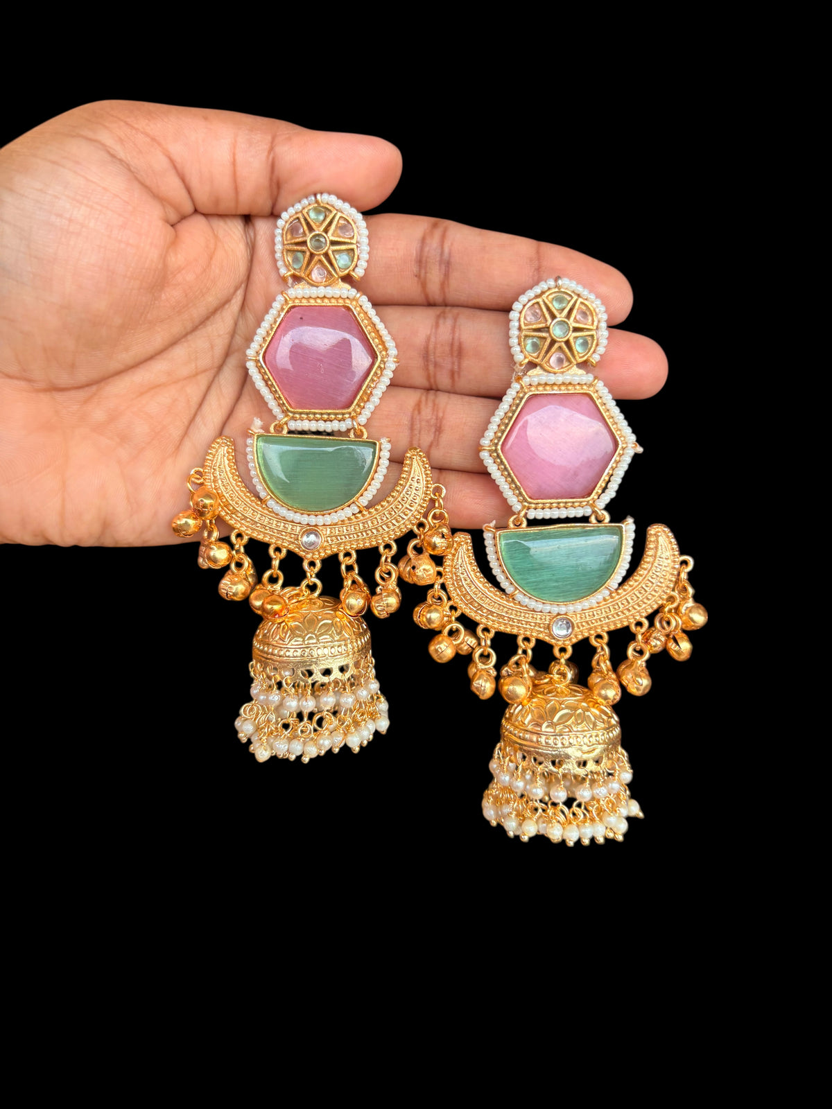Astha Brass Earrings