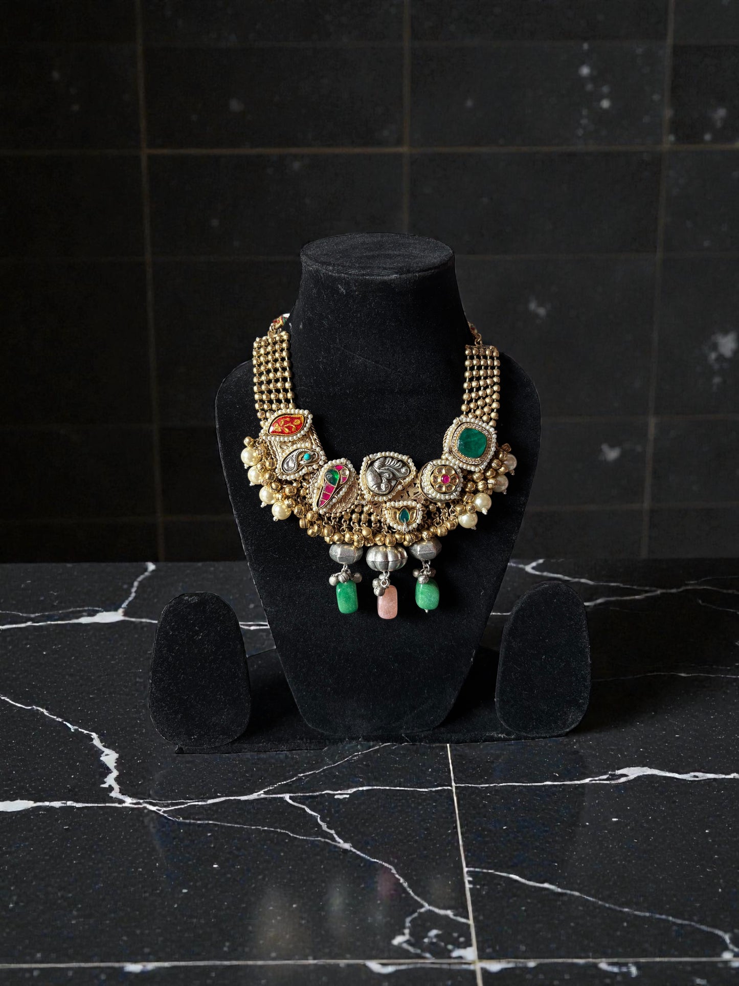 Aadhira Luxe Fusion Statement Necklace