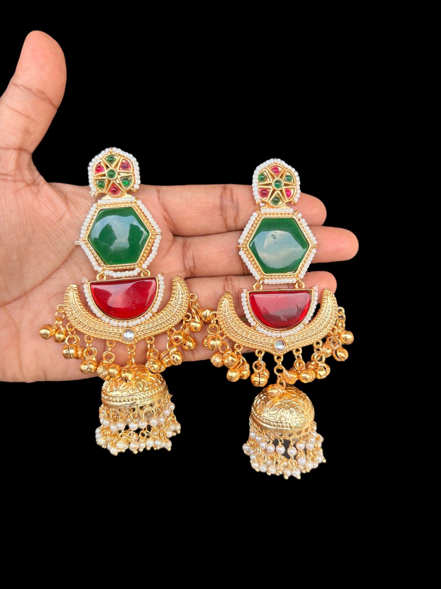 Astha Brass Earrings