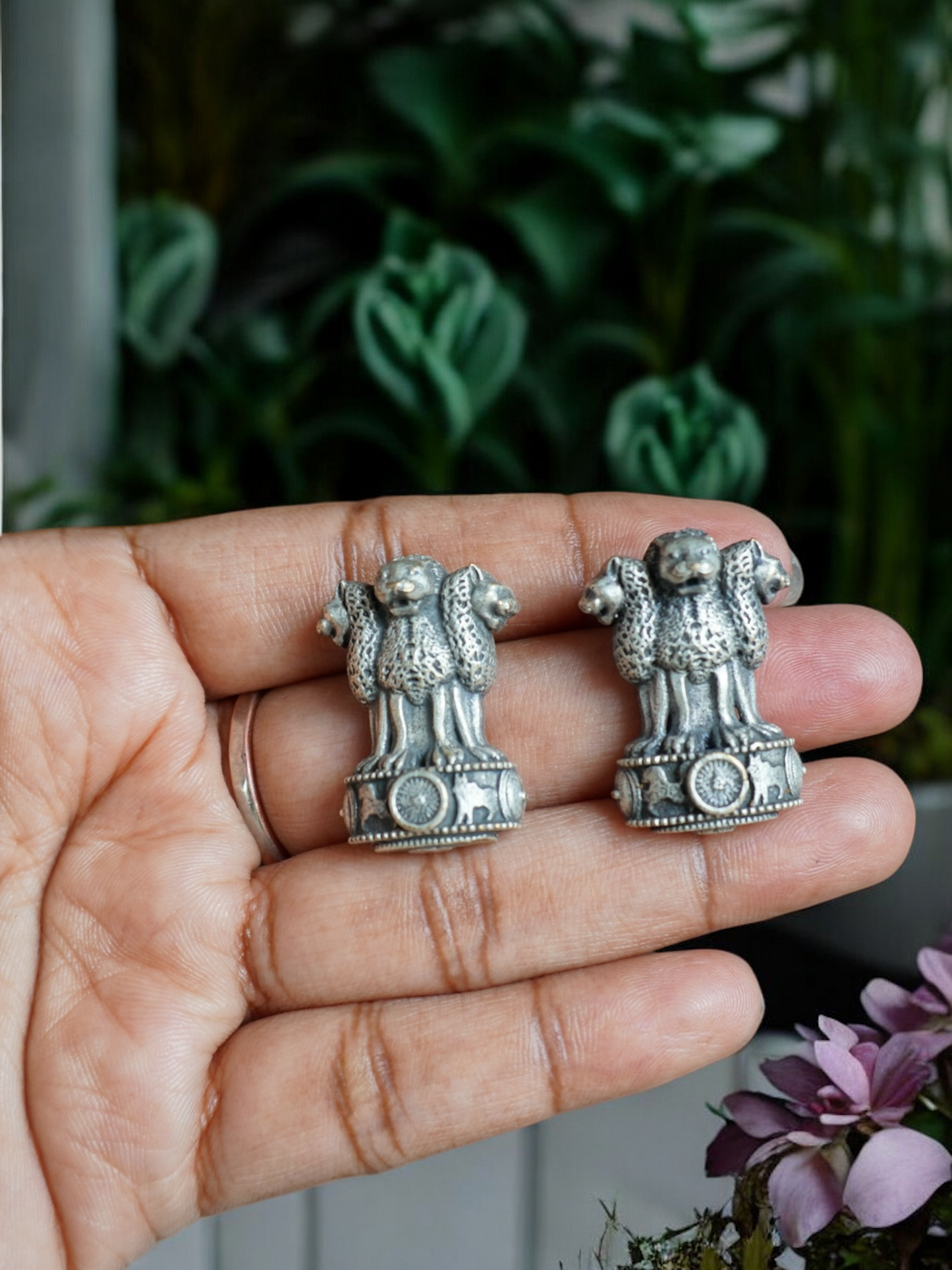 India Emblem Earring